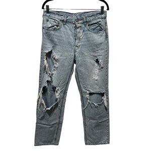 BDG Low Rise Ziggy Distressed Shredded Jeans Size 26